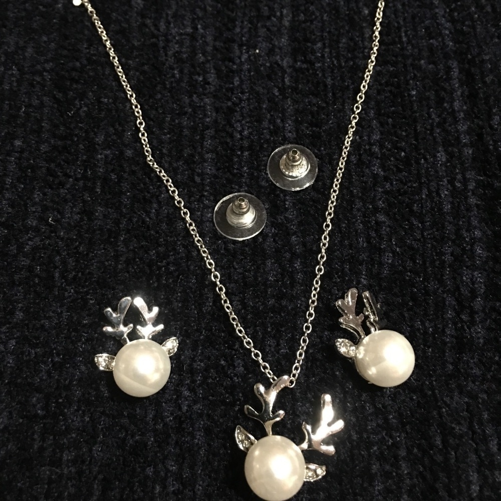 🔥deer set included earrings and necklace gift set - Picture 3 of 8